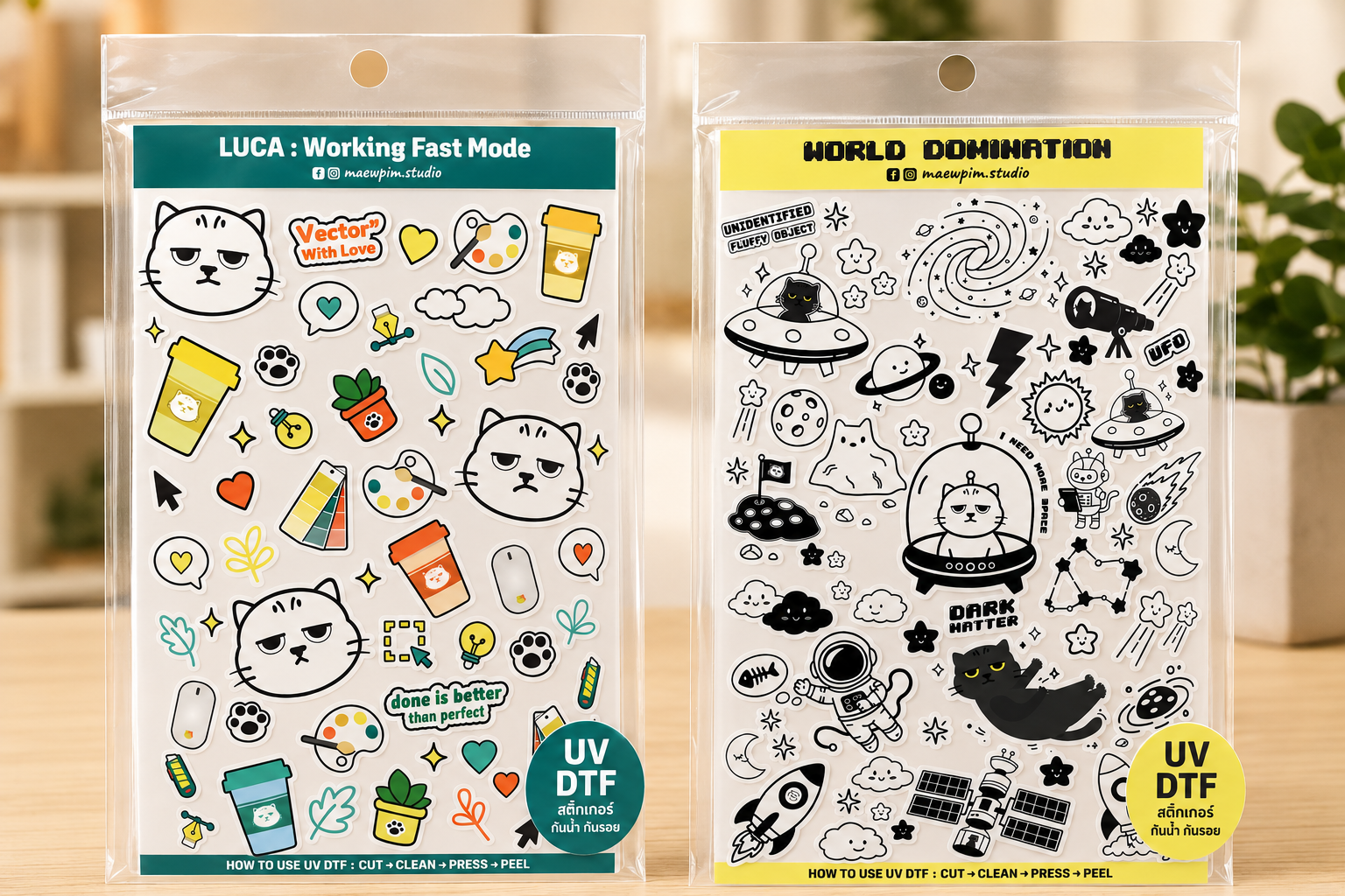 Sticker Sheet – LUCA : World Domination & LUCA : Working Fast mode